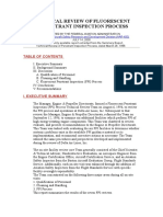 Technical Review of Fluorescent Penetrant Inspection Process