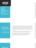 Infraestrutura de Redes, Equipamentos e Arquitetura