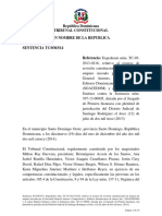 República Dominicana Tribunal Constitucional en Nombre de La Republica SENTENCIA TC/0303/14 Referencia: Expediente Núm. TC-05
