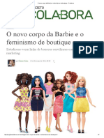 O Novo Corpo Da Barbie e o Feminismo de Boutique - Colabora
