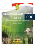 Kebijakan Pembangunan Pertanian 2015-2019