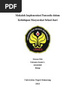 Pengamalan Pancasila Dalam Kehidupan Sehari