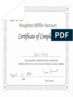 mif certificate of completion