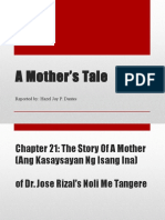 A Mother's Tale: The Story of Sisa in Noli Me Tangere
