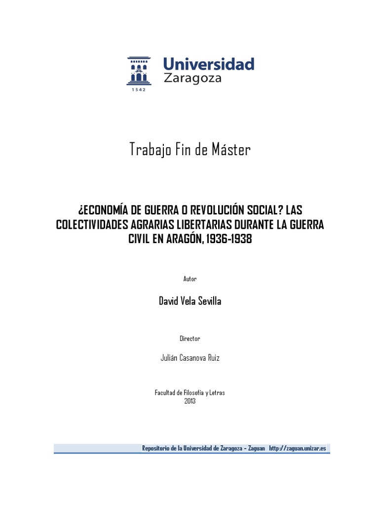 Vela Sevilla, David - ¿Economía de Guerra o Revolución 