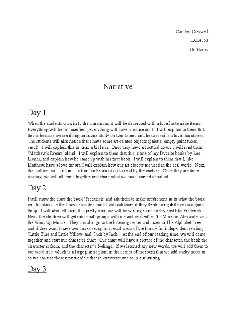 Narrative | PDF | General Fiction