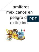 Mamíferos Mexicanos