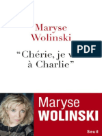 Maryse Wolinski Cherie Je Vais a Charlie