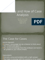 The Why and How of Case Analysis