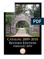 Tusculum College Catalog 2009-2010 (Revised)