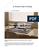 Filipino Online Workers Guide to Paying Taxes