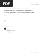 Implementation of Electronic Governor & Control System of A Mini-Hydro Power Plant