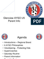 Glenview AYSO U5 Parent Info