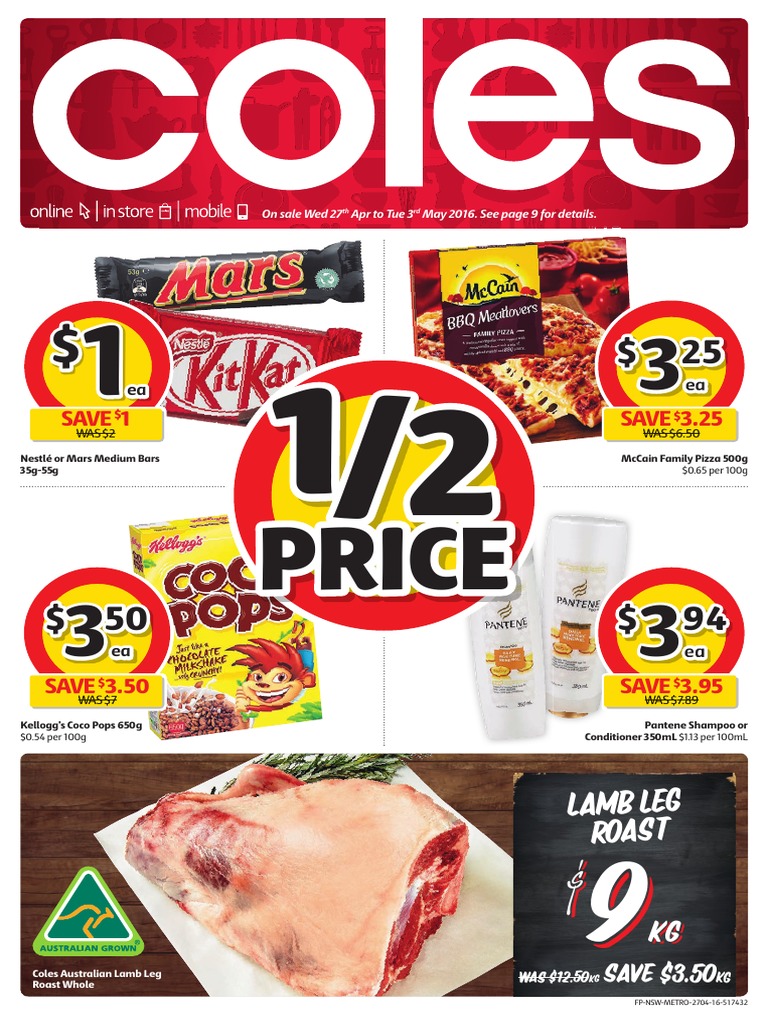 Coles Weekly Catalogue Specials | PDF | Roasting