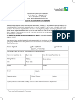 Supplier Relationship Management: Vendor Registration/ Update Form