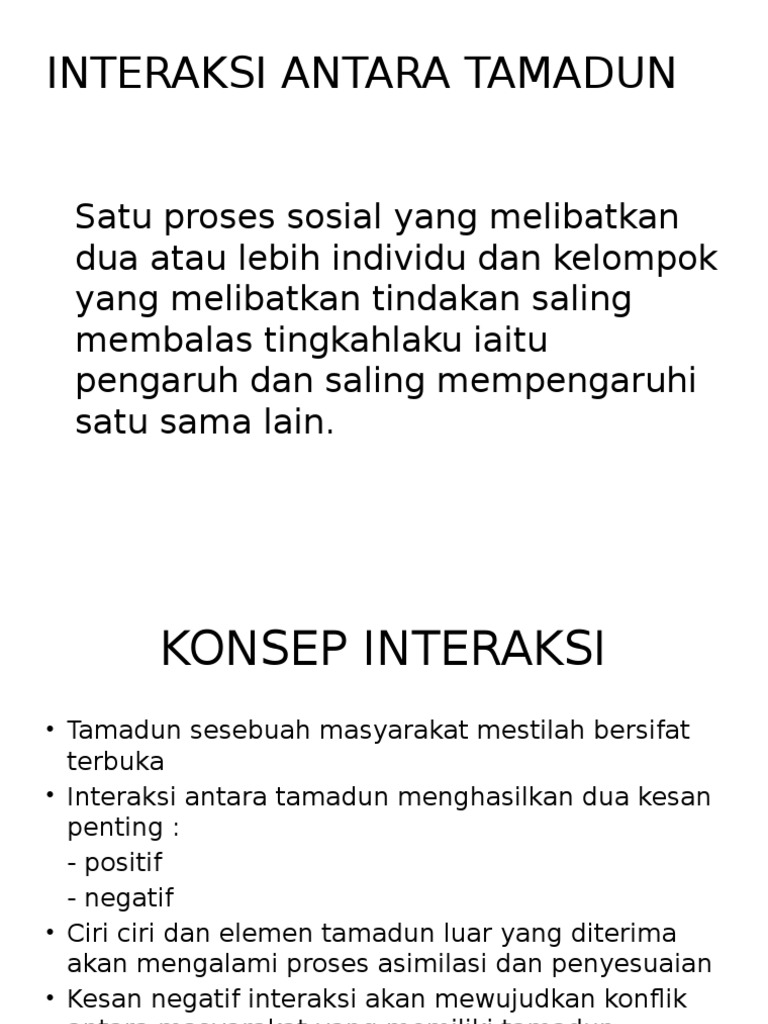 Interaksi Antara Tamadun Negtif  PDF