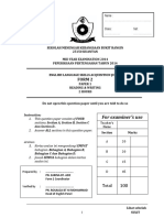 230969479 Form 2 English Mid Year 2014 Examination PT3 Formatted Exam