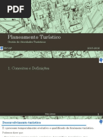 Matéria 1ºteste Planeamento Turístico