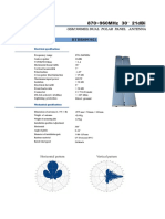 GSM 900MHz DUAL POLAR PANEL ANTENNA 21dBi