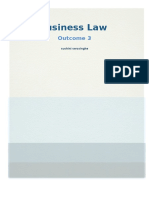 Business Law: Outcome 3