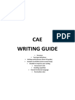 Cae Writing Guide