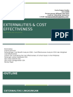Valuing Environmental Externalities & Cost-Effectiveness