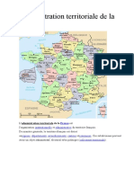 La Division Administrative de La France