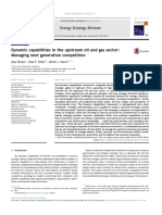 Dynamic Capabilities in the Upstream Oil CO 2014 Energy Strategy(1)