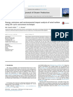 Energy Emissions and Environmental Impact Analysis of Wind Turbine Using Life Cycle Assessment Technique PDF