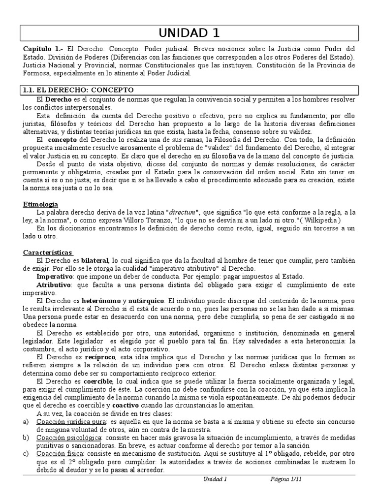 Unidad 1 | PDF | Jurisdicción | Juez