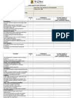 Camp Inspection Checklist