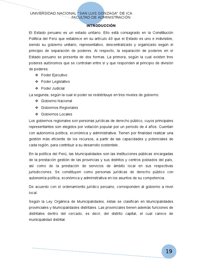 Organización de Los Gobiernos Regionales | PDF | Alcalde | Gobierno local