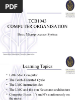 TCB1043 Computer Organisation: Basic Microprocessor System