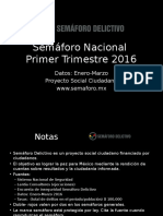 Semáforo Nacional Primer Trimestre 2016