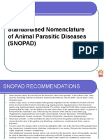 Standardised Nomenclature of Animal Parasitic Diseases (Snopad)