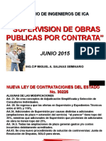 Supervision de Obra Cip Ica Junio 2015