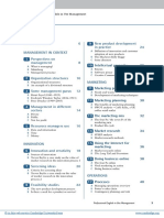 Professional English in Use Management Upper Intermediate Book With Answers Table of Contents