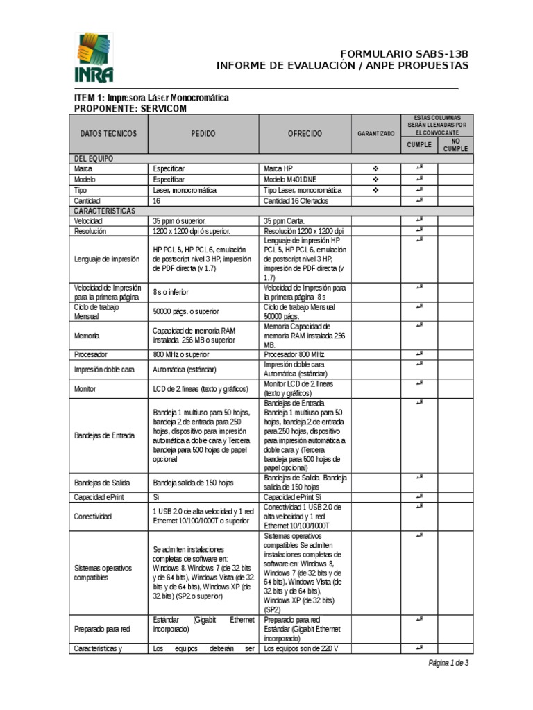 Impresora M401dne | PDF | Impresora (Computación) | Computación de 64 bits