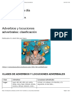 Adverbios y Locuciones Adverbiales: Clasificación - Rosas de Cada Día