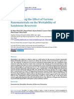 Investigating The Effect of Various Nanomaterials On The Wettability of Sandstone Reservoir