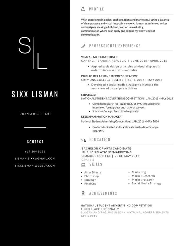 Marketing and PR Professional Profile | PDF