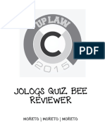 Jologs Quiz Bee Samplex PDF