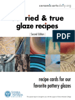 Glaze Recipes 33 Tried & True: Recipe Cards For Our Favorite Pottery Glazes
