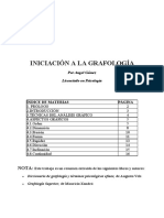 (Literatura) (Medicina) (Grafología) (Psiquiatría) Iniciación a La Grafología - Licenciado en Psicología - Ángel Gómez(PDF)