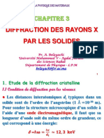 Introduction à La Physique Des Matériaux Chapitre 3 Diffraction Des Rayons X Par Les Solides