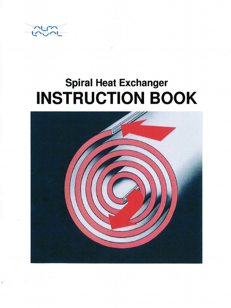 Spiral Heat Exchanger Operation Manual | PDF | Heat Exchanger | Flow ...