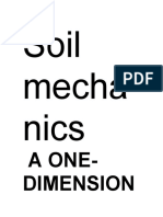 Soil Mecha Nics: A One-Dimension