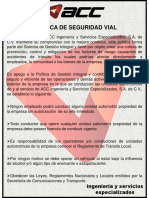 Política de Seguridad Vial