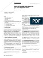 Recomendaciones para La Utilización de Calibradores Con Trazabilidad Metrológica en El Laboratorio Clínico (2005)