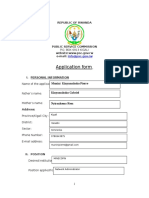 Application Form English To